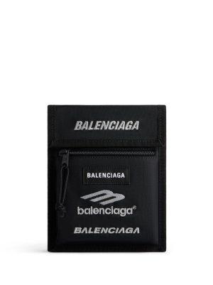 Balenciaga logo-patch shoulder-strap messenger bag