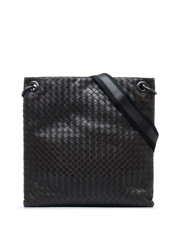 Bottega Veneta   Intrecciato leather crossbody bag
