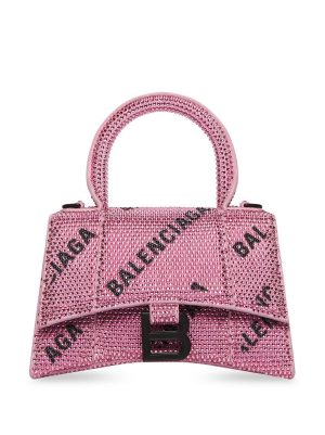 Balenciaga Hourglass XS studded tote bag