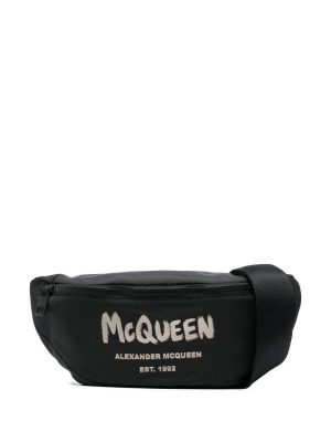 Alexander McQueen logo print belt bag