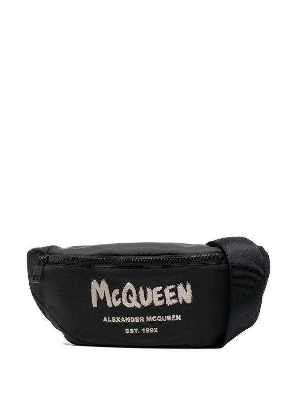 Alexander McQueen logo print belt bag