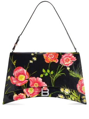 Balenciaga large Crush Sling floral-print shoulder bag