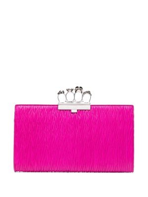 Alexander McQueen signature four-ring clutch bag