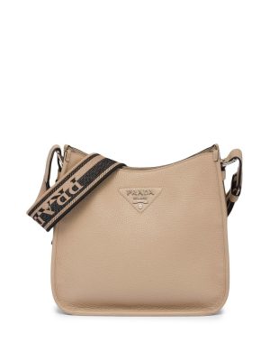 Prada triangle-logo hobo shoulder bag