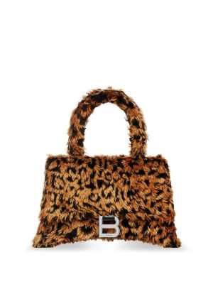 Balenciaga small Hourglass faux-fur mini bag