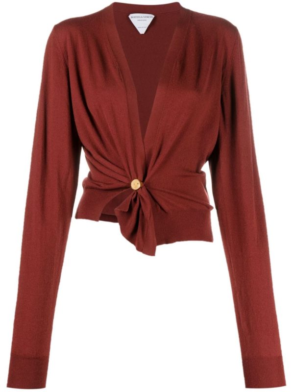 Bottega Veneta   asymmetric cropped cardigan