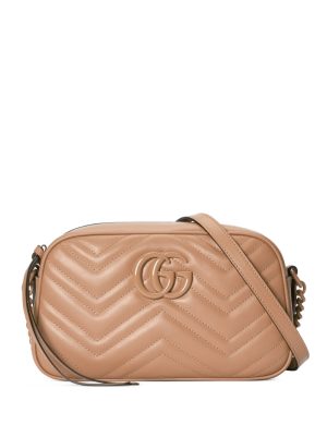 Gucci logo-plaque matelassé-effect shoulder bag