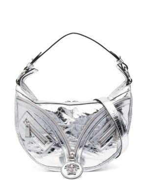 Versace small Repeat metallic shoulder bag