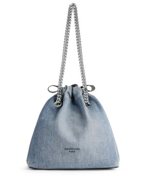 Balenciaga small Crush denim tote bag