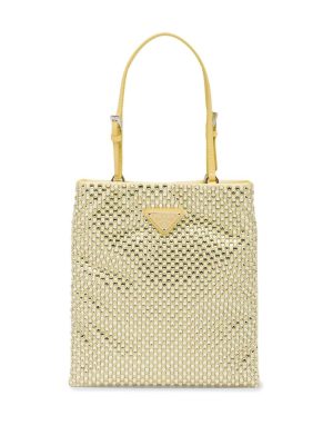 Prada crystal-embellished satin handbag