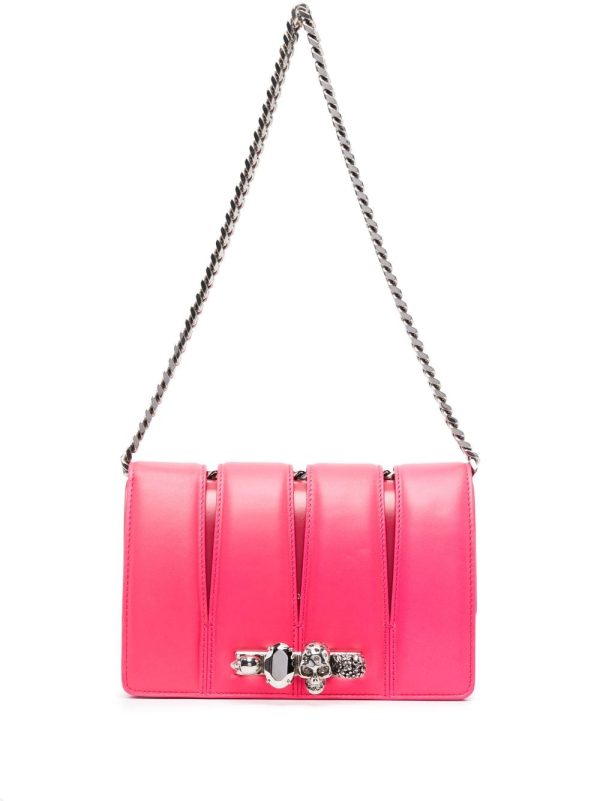 Alexander McQueen The Slash studded chain-link bag