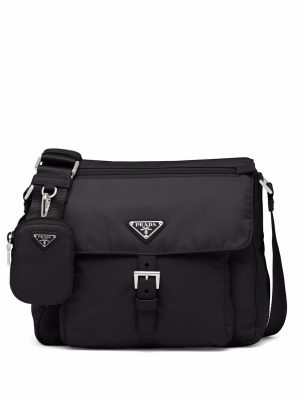 Prada Re-Nylon triangle logo-plaque shoulder bag