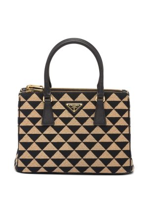 Prada small Symbole embroidered tote bag