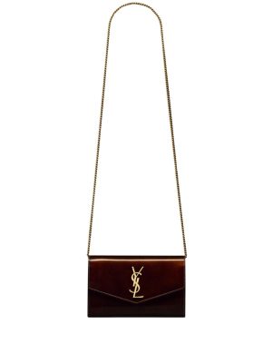 Saint Laurent Uptown envelope leather chain wallet