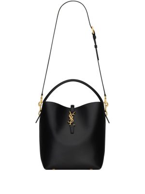 Saint Laurent Catherin logo-plaque leather bag