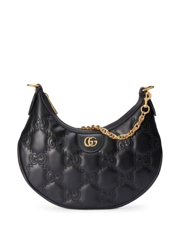 Gucci GG Matelassé half-moon shaped bag