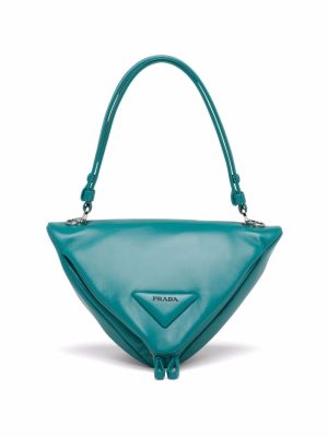 Prada triangle tote bag