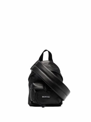 Balenciaga logo-print mini backpack
