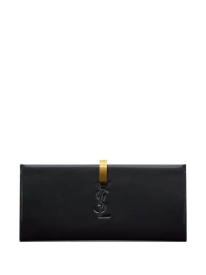 Saint Laurent Daria leather clutch