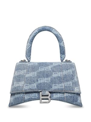 Balenciaga logo-print leather crossbody bag