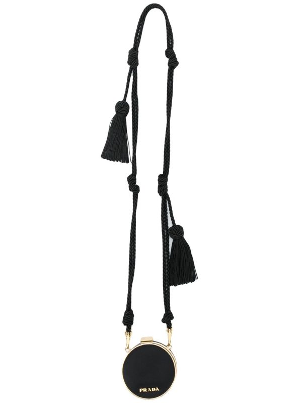 Prada tassel detail mini pouch