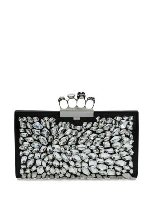 Alexander McQueen Jewelled Flat crystal-embellished clutch bag