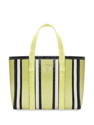 Balenciaga Barbes East-West striped shopper tote