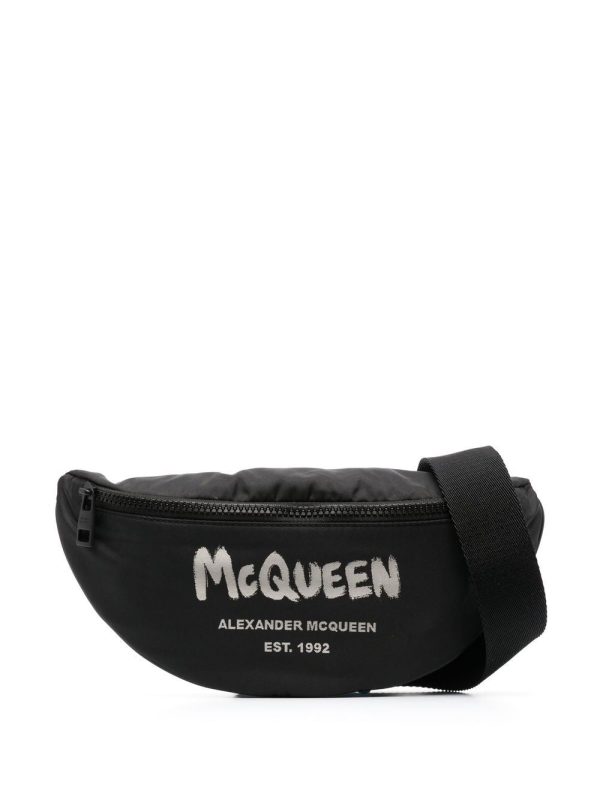 Alexander McQueen Graffiti logo-print belt bag