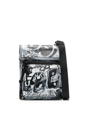 Balenciaga graphic-print messenger bag