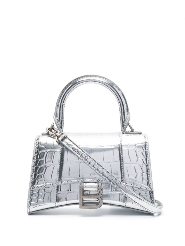 Balenciaga Hourglass XS embossed tote bag