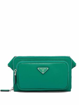 Prada logo plaque crossbody bag