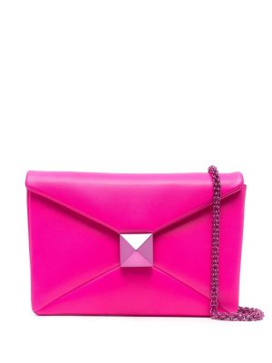 Valentino Garavani Maxi Stud leather clutch bag