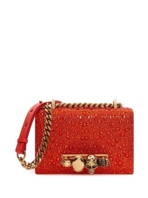 Alexander McQueen mini jewelled knuckleduster satchel