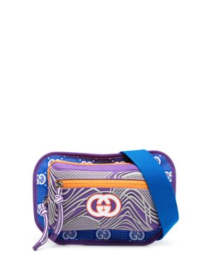 Gucci GG-logo print zipped belt bag
