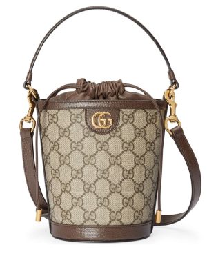Gucci mini Ophidia GG-logo bucket bag