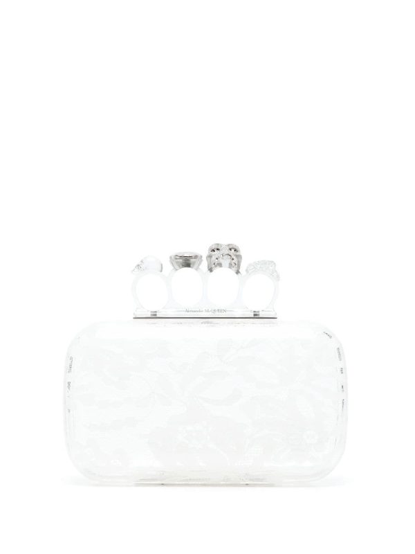 Alexander McQueen Skull Four-Ring clutch