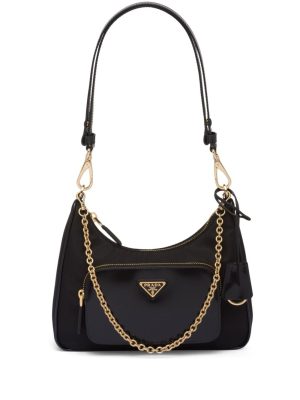 Prada triangle-logo shoulder bag