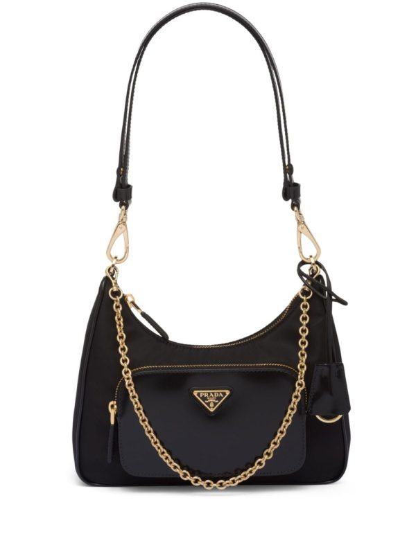 Prada triangle-logo shoulder bag