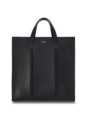 Ferragamo logo-print leather tote bag