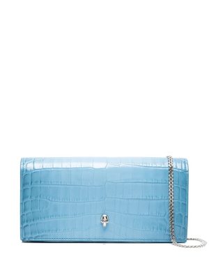 Alexander McQueen skull-stud leather shoulder bag
