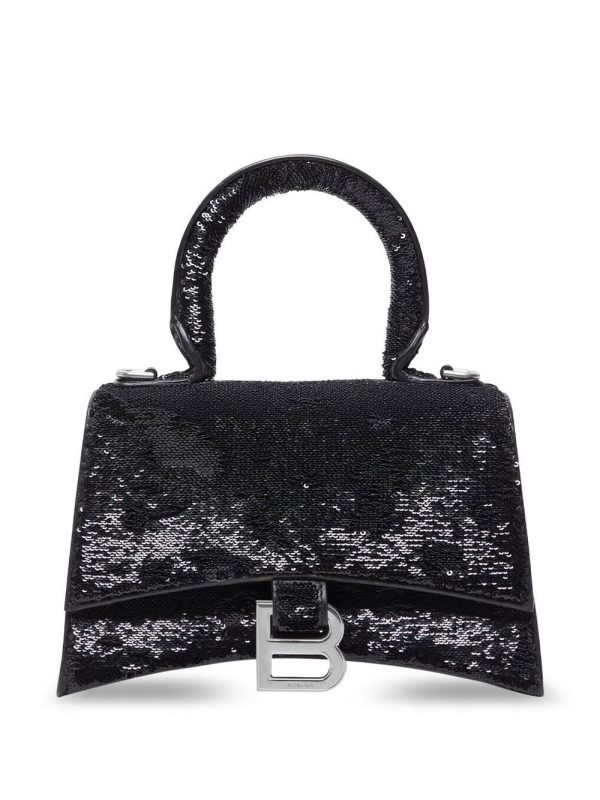 Balenciaga Hourglass XS sequin-detail tote bag