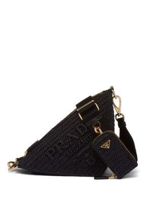 Prada Triangle crochet shoulder bag