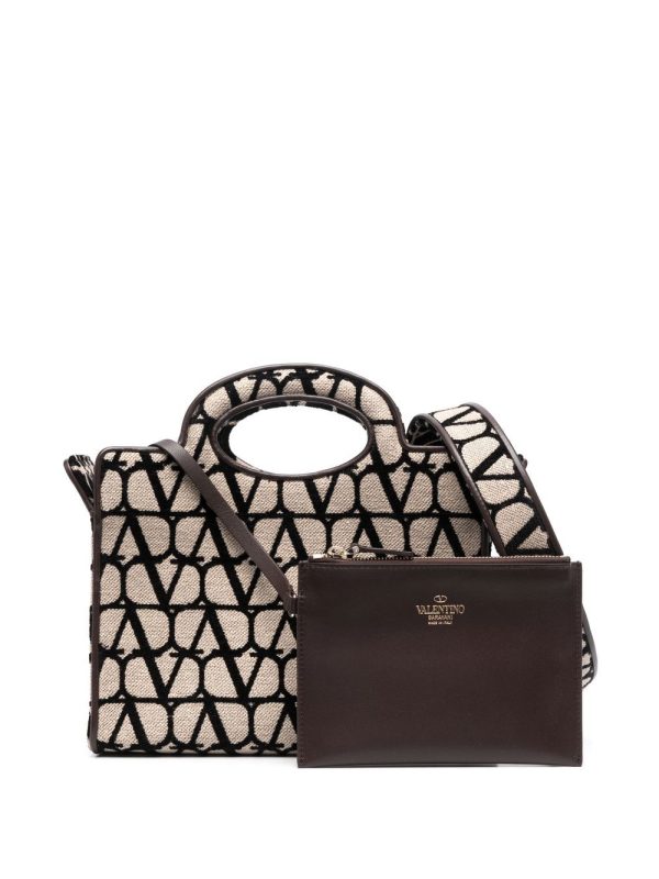 Valentino Garavani Le Troisième Toile Iconographe leather tote bag