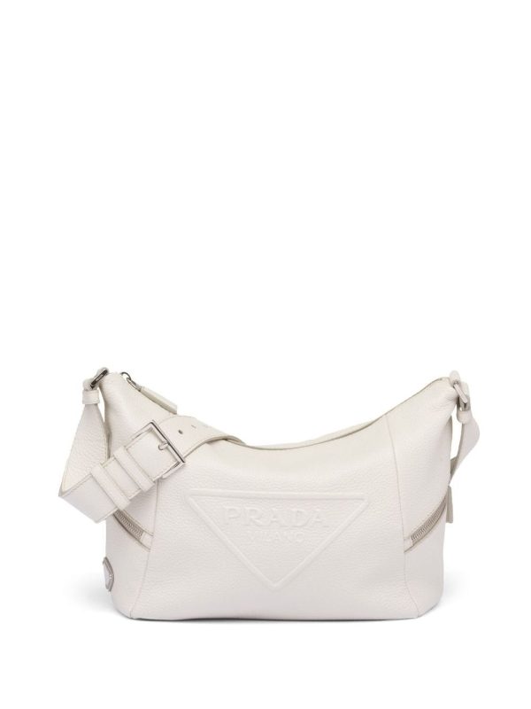 Prada debossed-logo shoulder bag