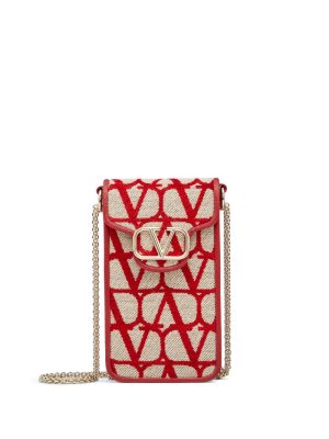 Valentino Garavani Toile Iconographe phone bag