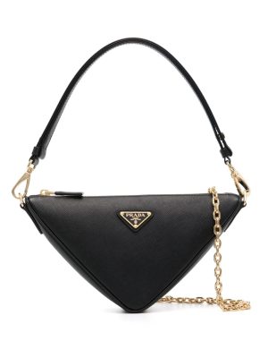 Prada Triangle leather shoulder bag