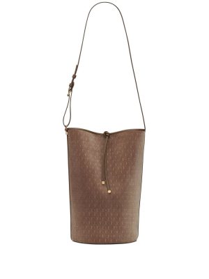 Saint Laurent embroidered monogram bucket bag