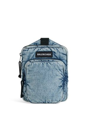 Balenciaga Explorer denim messenger bag