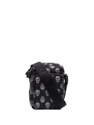 Alexander McQueen skull-print messenger bag