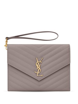 Saint Laurent Cassandre quilted clutch bag